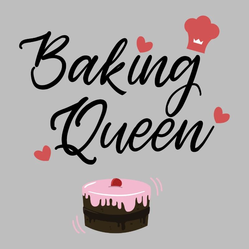 Baking queen baker cake gift idea pie