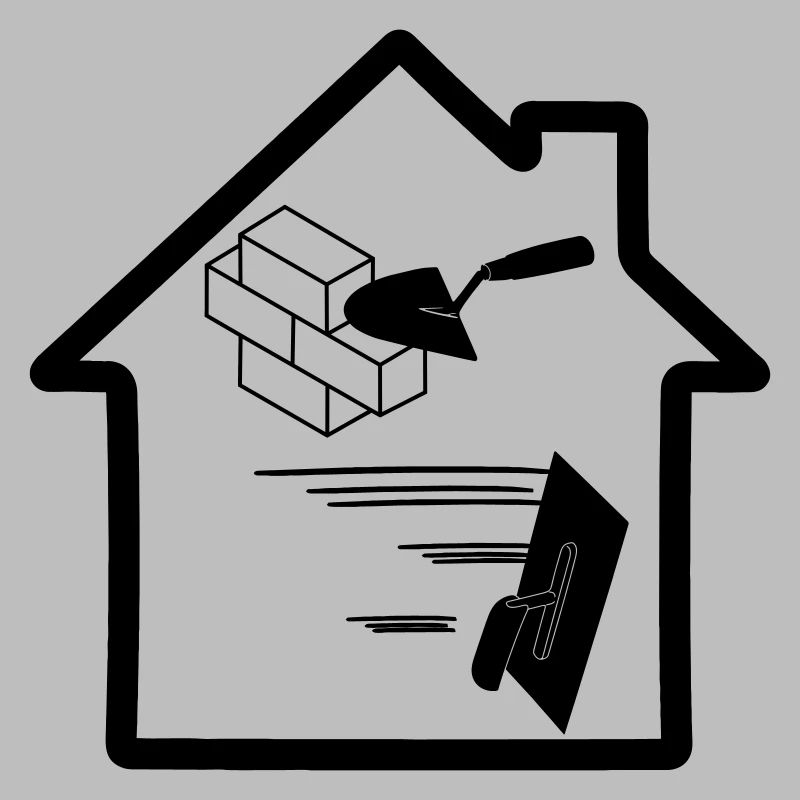 Maçon stuc outil logo maison bâtiment 2