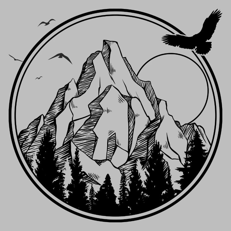 Mitternachtsvogel-Silhouette
