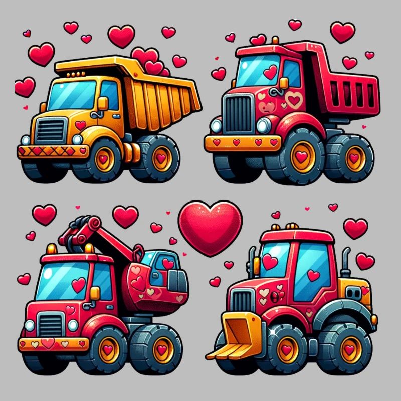 Tiny Builders' Affection - T-shirt de construction