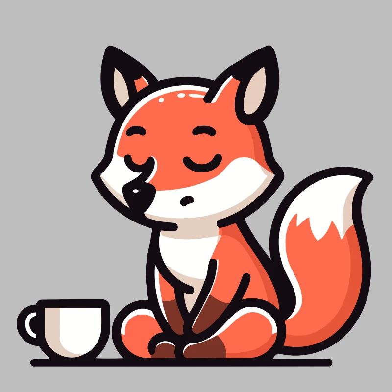 Zen Fox: The Tranquil Tea Master