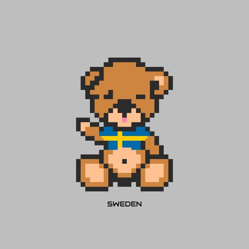 Pixel Bär Schweden