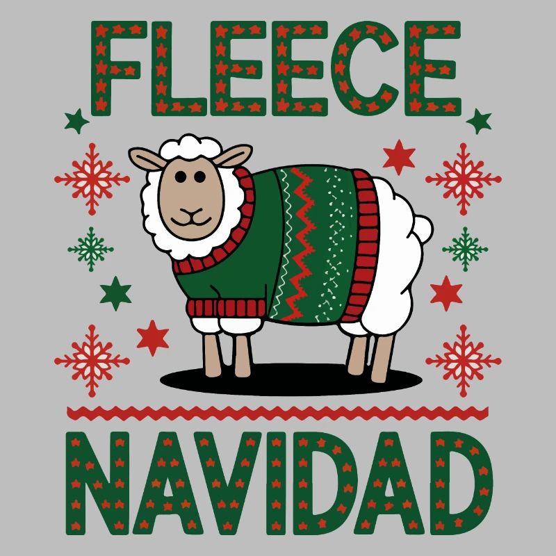 Conception de pull de Noël de mouton festif