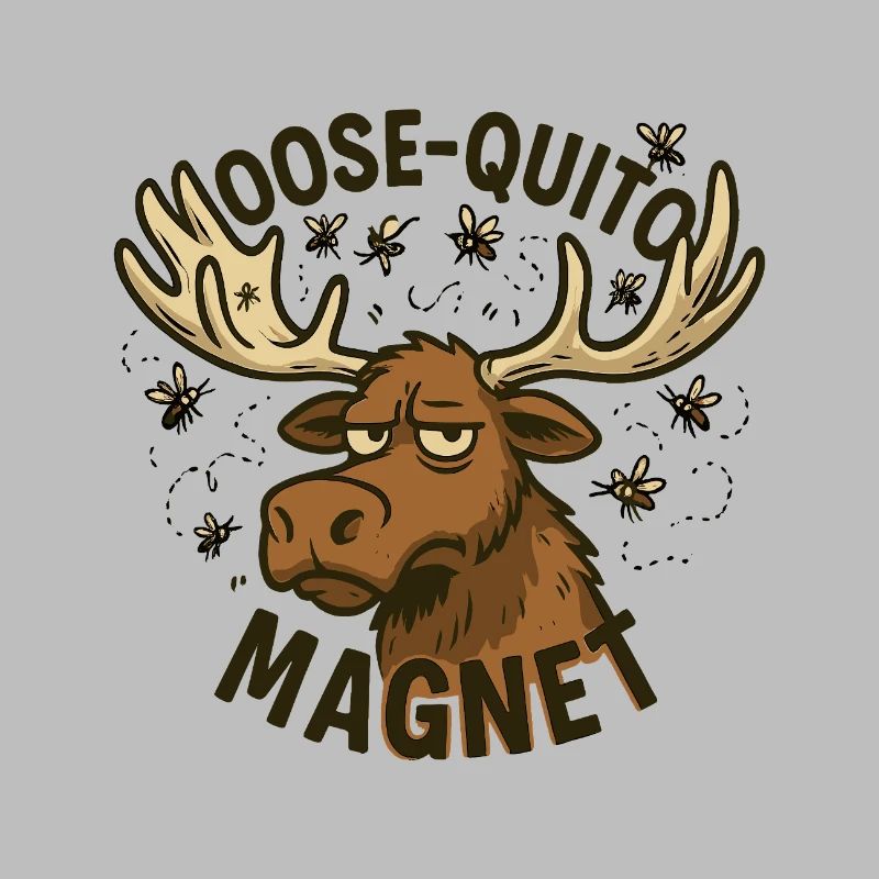 Conception d’aimant Moose Quittin