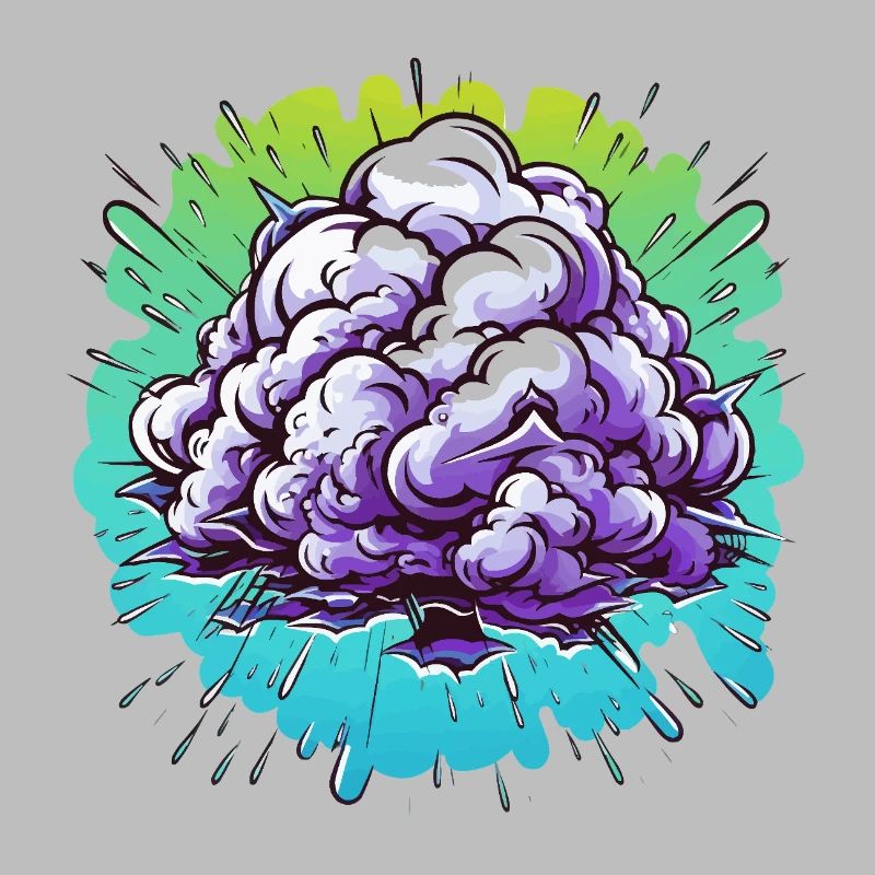 Explosion de la Boule de Brume Violette