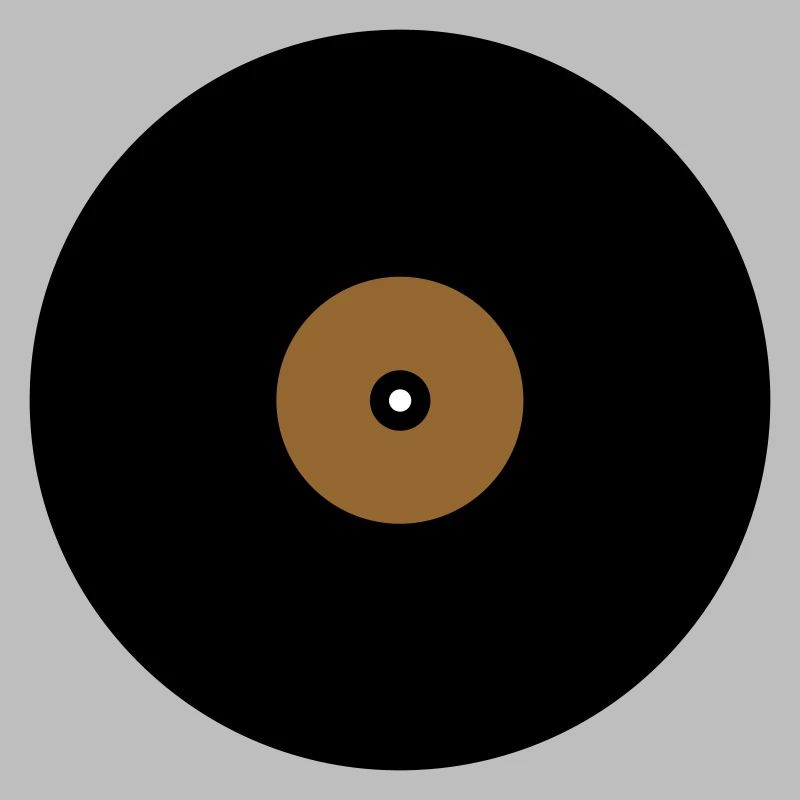 Base de boîte de texte en cercle de disque vinyle