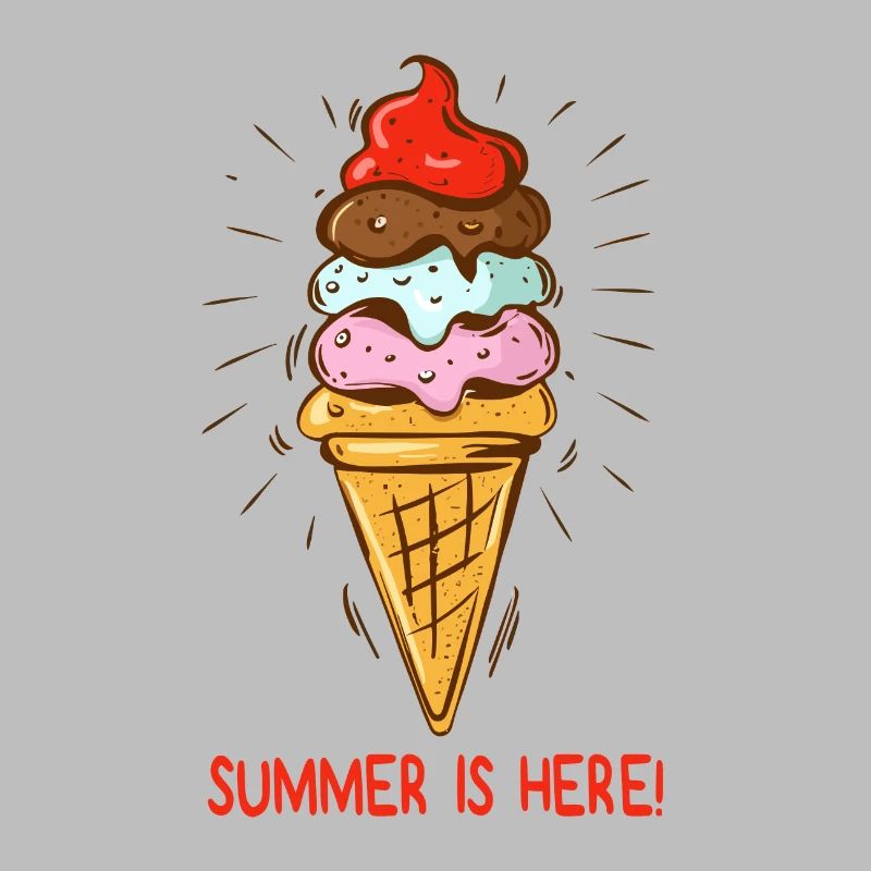 Eis Summer is here Eiscreme Eisdiele Sommerzeit