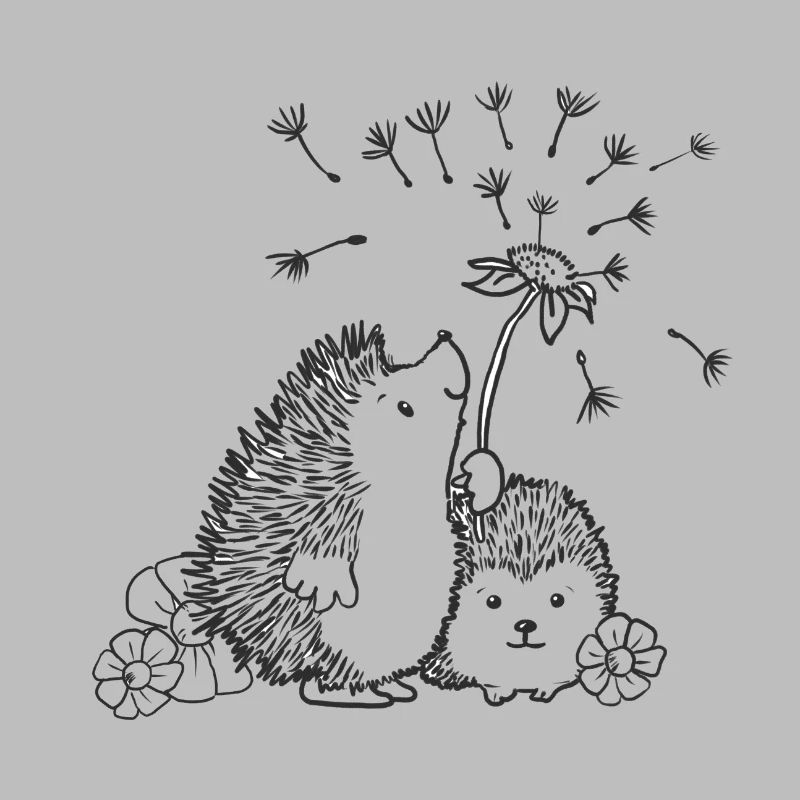Glückliche Igel