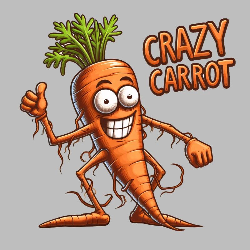 Crazy Veggies: Carrot Thumbs Up