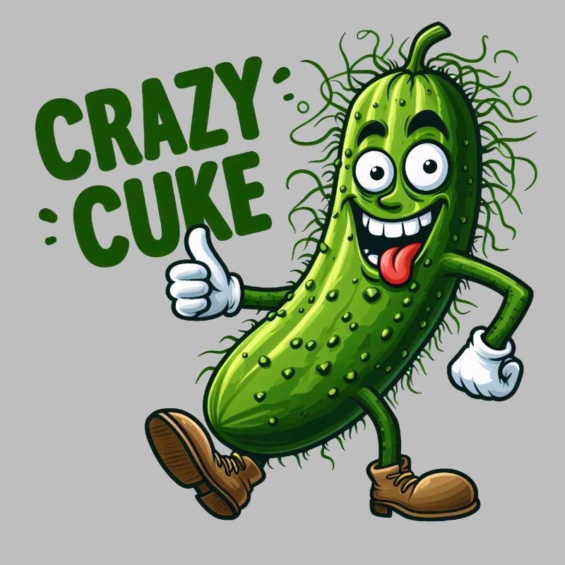 Crazy Veggies Hairy Cuke Thumbs Up