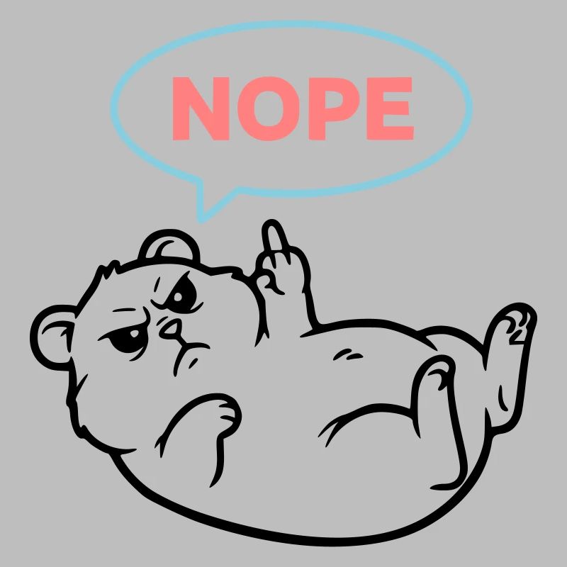 Hamster Nope Comic Sprechblase
