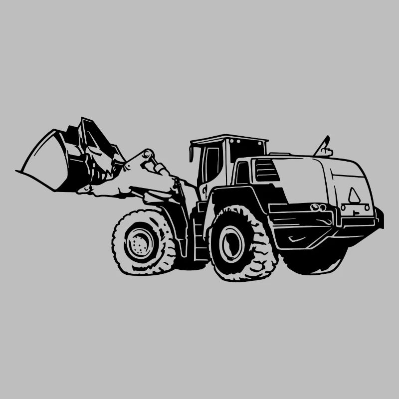 Loading machine Silhouette wheel loader quarry