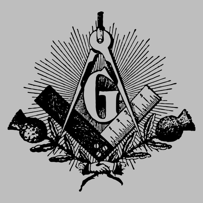 freemason symbol, masonic square & compass