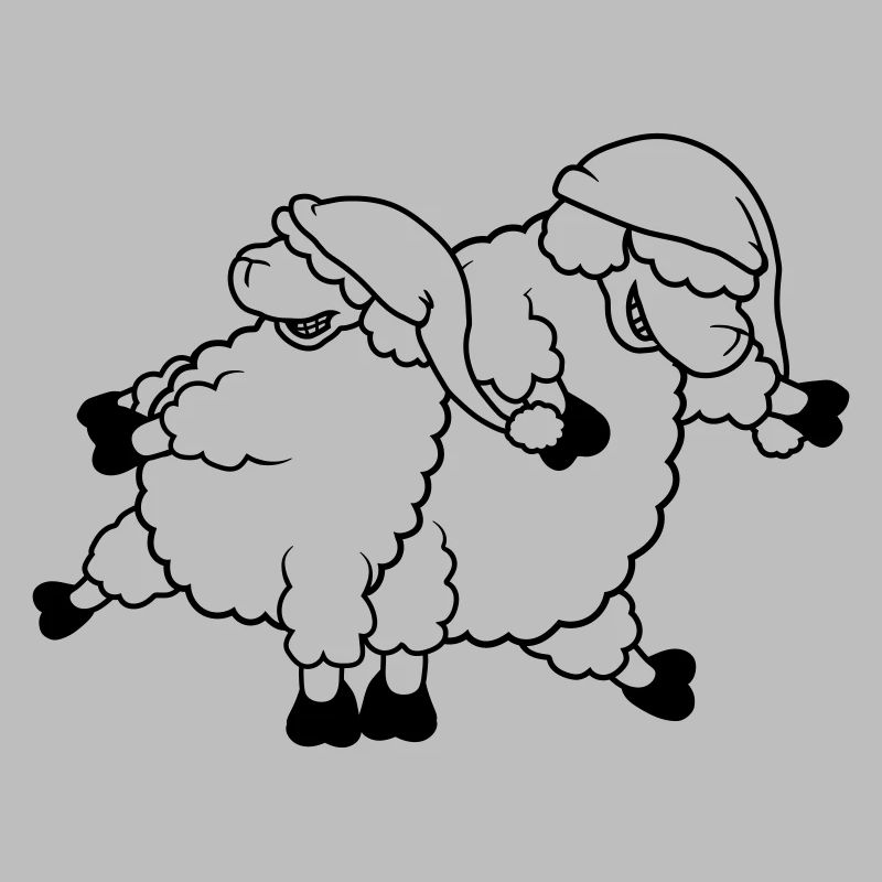 Party sheep dancing