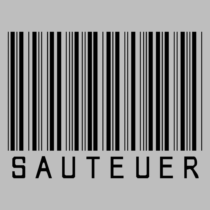 Strichcode "SAUTEUER" black/schwarz