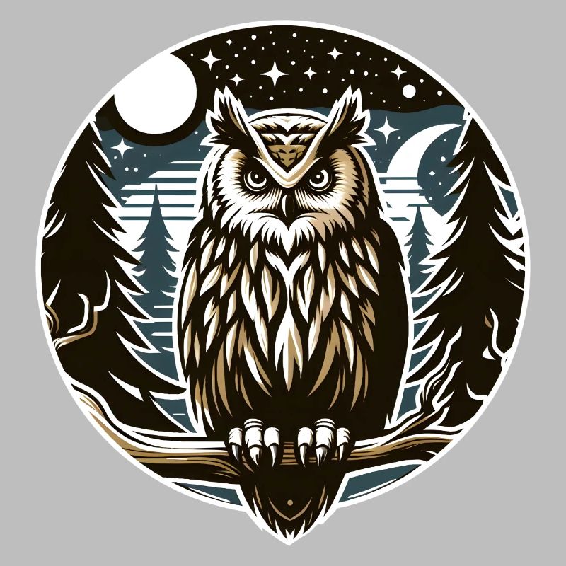 Eule Greifvogel Vogel Uhu Kauz