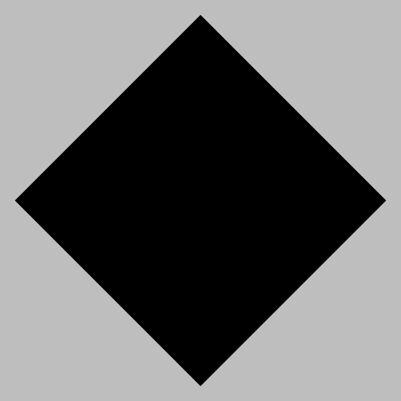 Square gift, geometry area square black
