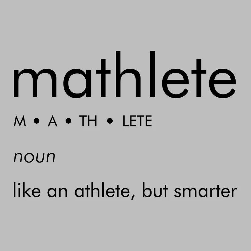 Math Mathematics Athlete Saying Gift