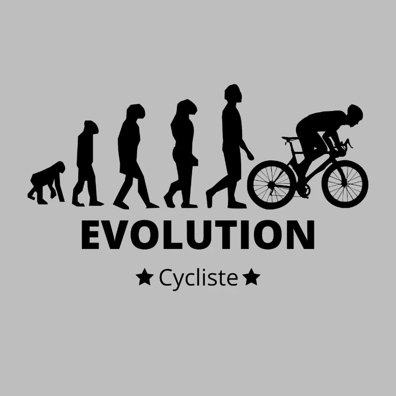 Evolution - Radfahrer