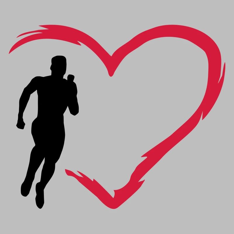 Runner and heart, run