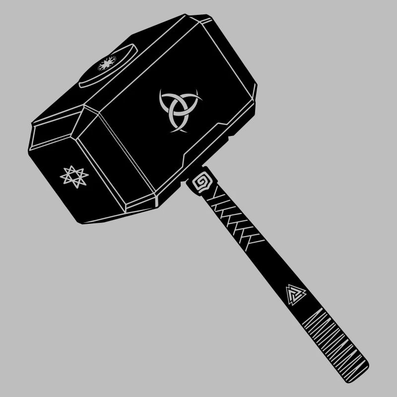 Marteau de thor Thor s avec symboles vikings