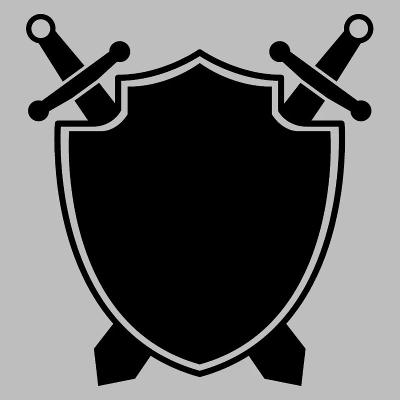 Bouclier médiéval avec épée