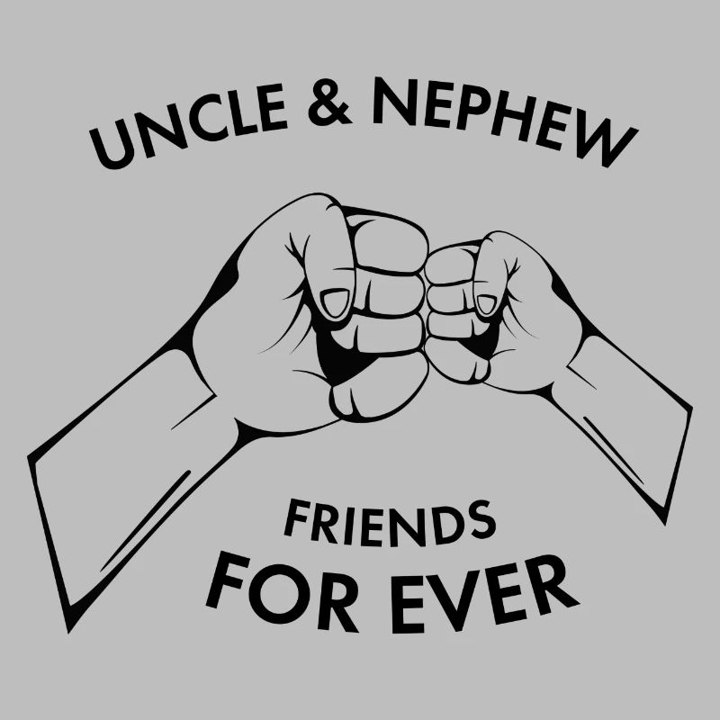 Hands Uncle Nephew black gift idea