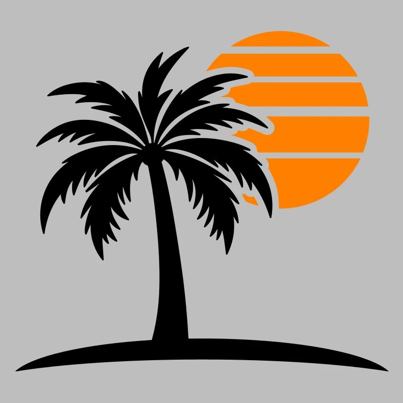 Palm Tree Sun Island