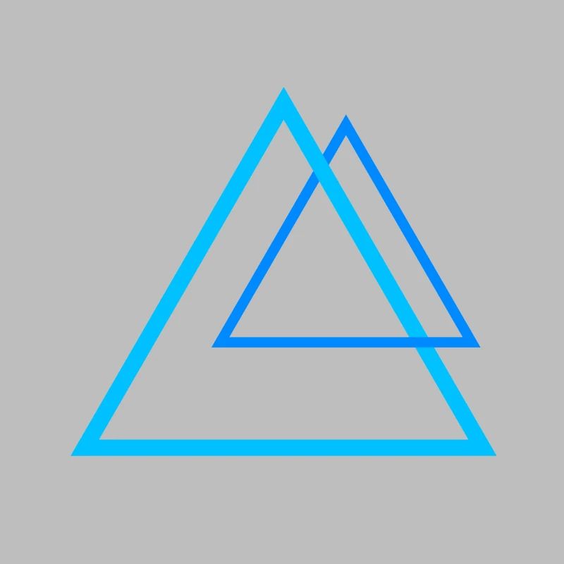 Kraft Pyramiden in blau