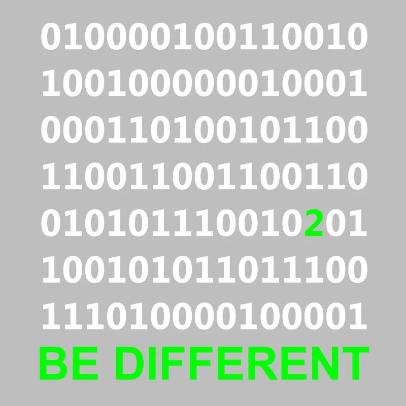 Être différent - Binaire - Numérique