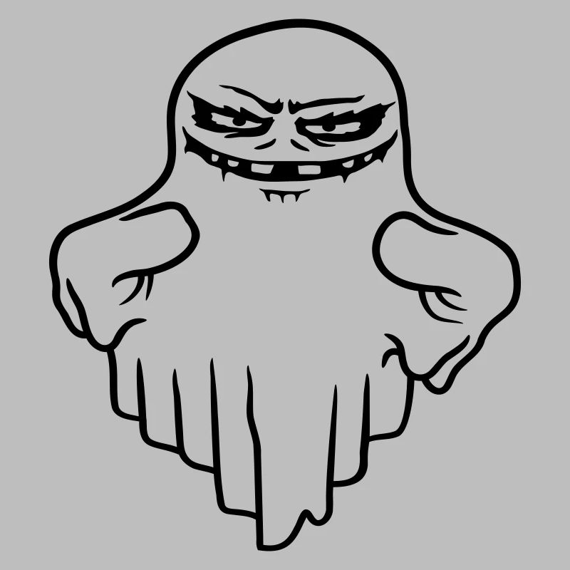 Schwebender Monster Geist Comic