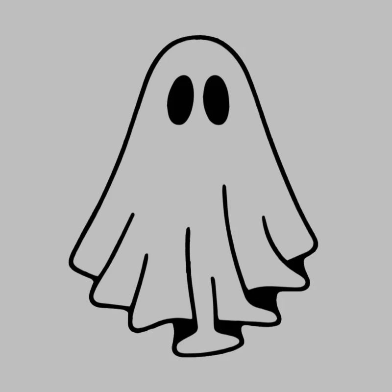 Fantôme Silencieux dans une Cape Drapée