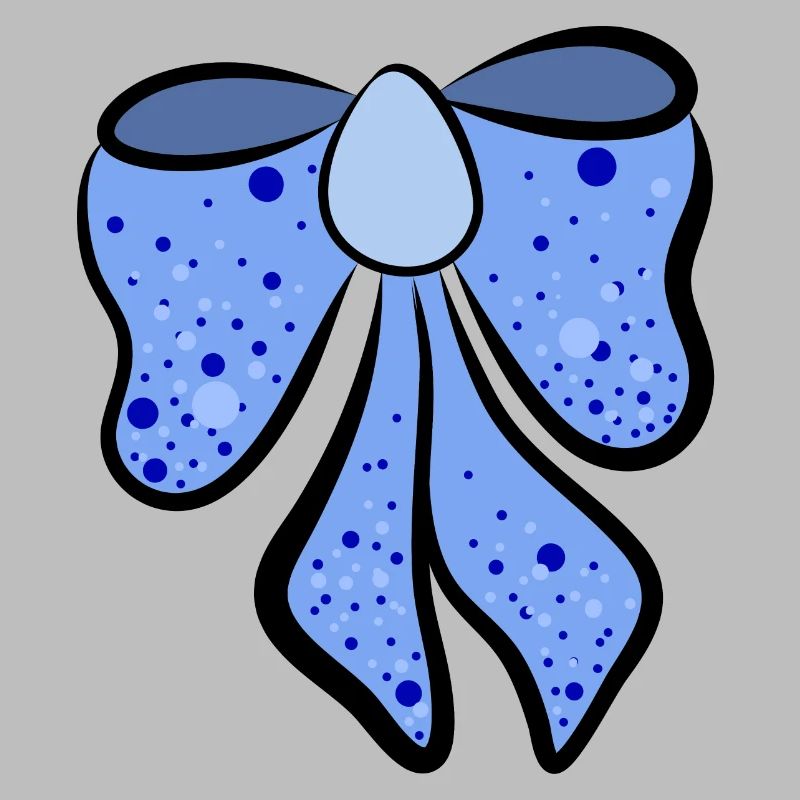 schöne blaue Schleife , Geschenkidee