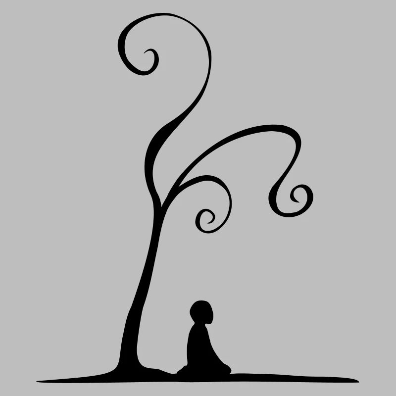 meditation under tree
