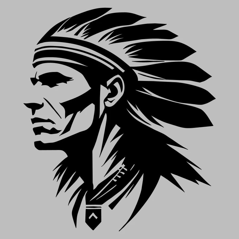 Indianer Häuptling mit Federn