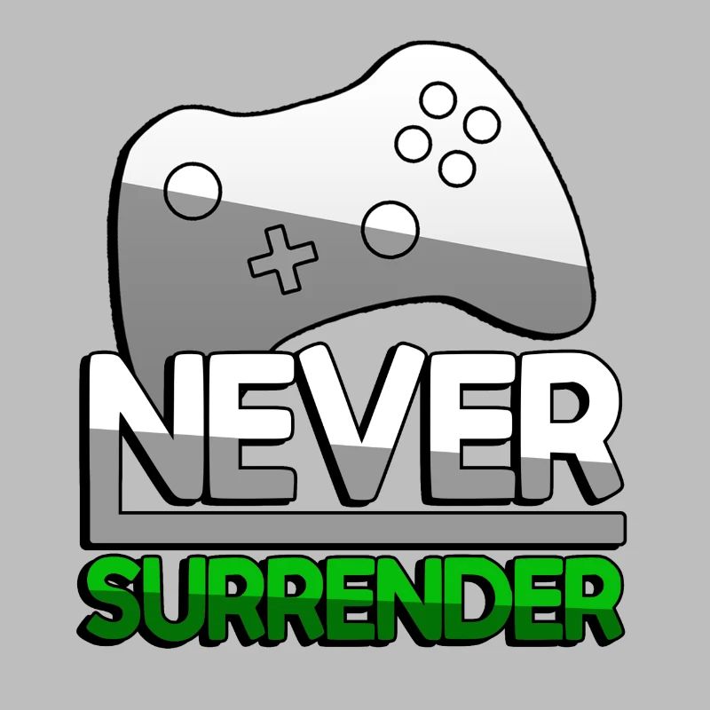 NEVER SURRENDER (Green) + Controller - Gaming