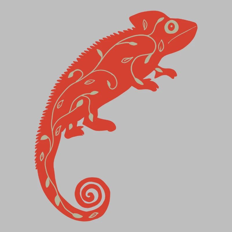 Rotes Chamäleon