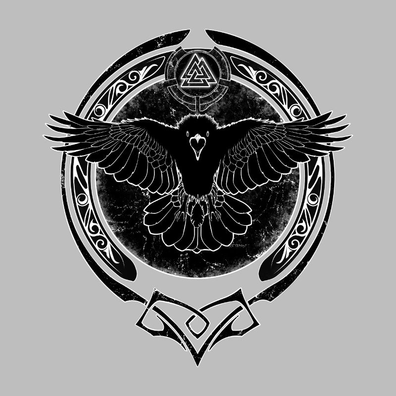 Valknut raven