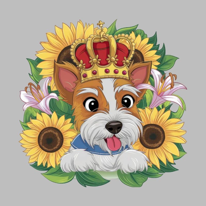 Conception de dessin animé mignon avec Norfolk Terrier