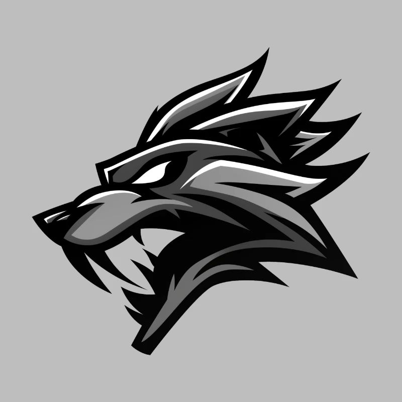 wolf emblem, wolf logo, wolf head