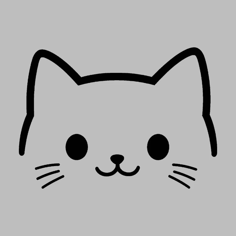 visage de chat, tête de chat, museau mignon