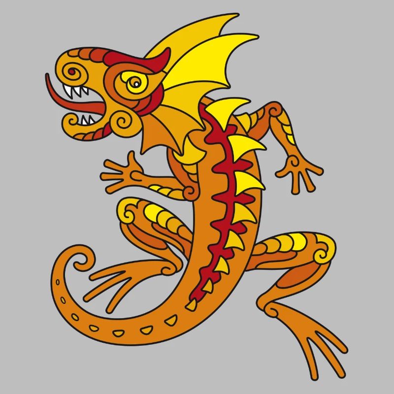 Echse (orange)