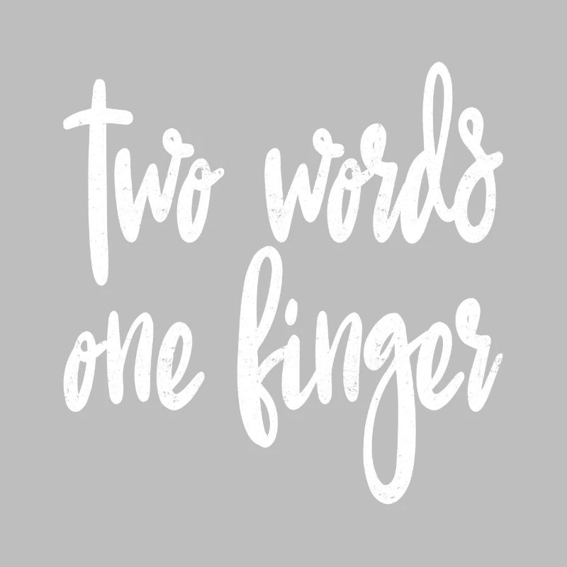 two words one finger