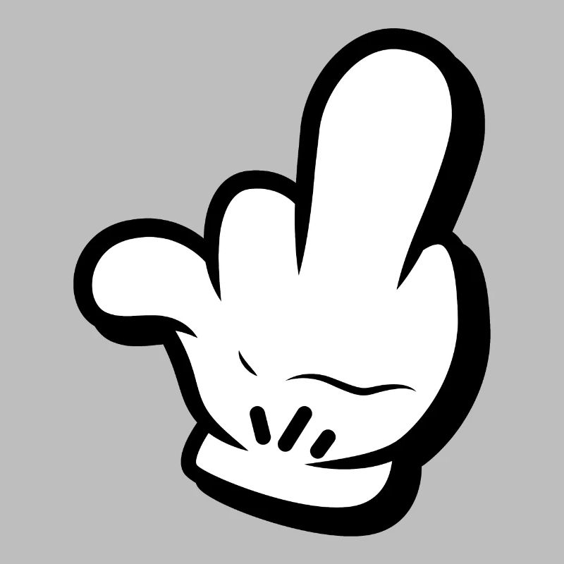 Mittelfinger Comic Style