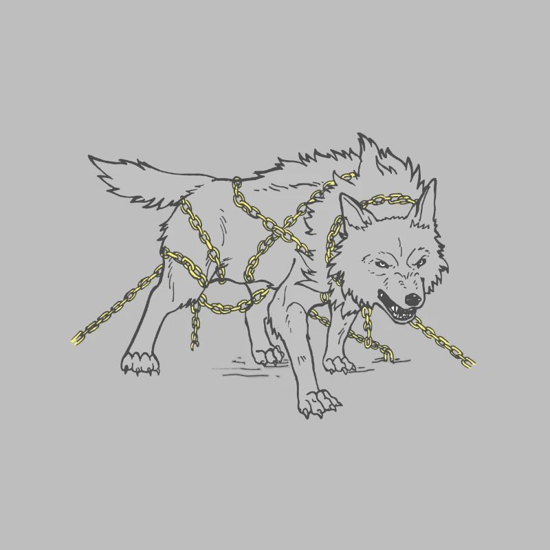Loup dans les chaînes