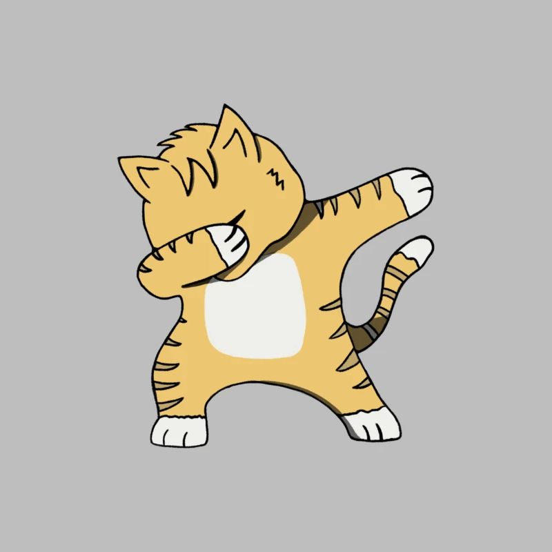 Funny Cat Dabbing Dance Gift Cute Cats Dab