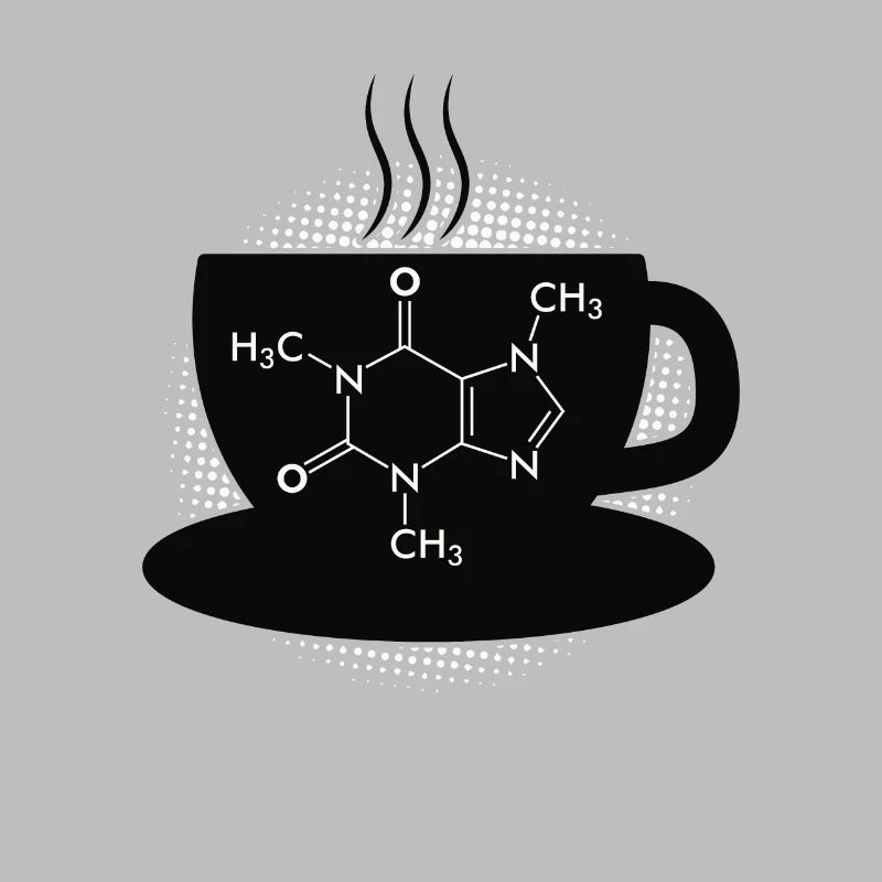 Café Caffeine Molecule
