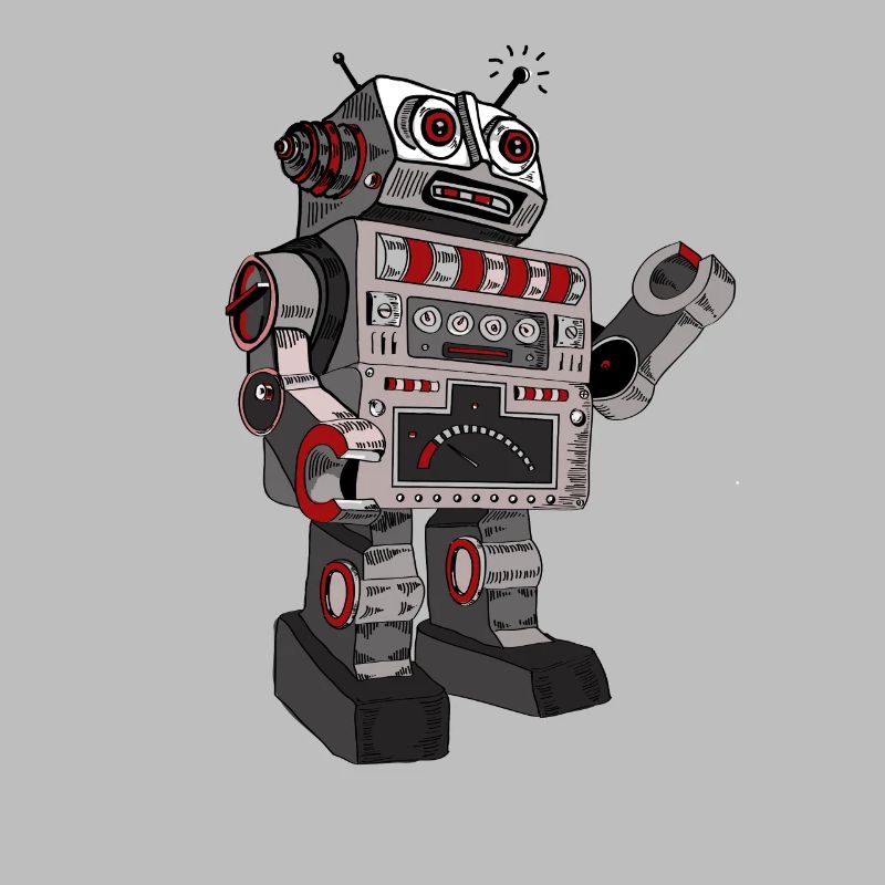 robot robby mr. robot scifi android toy retro pc