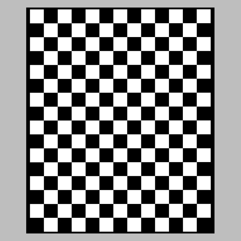 Checkerboard I Pattern Squares black and white