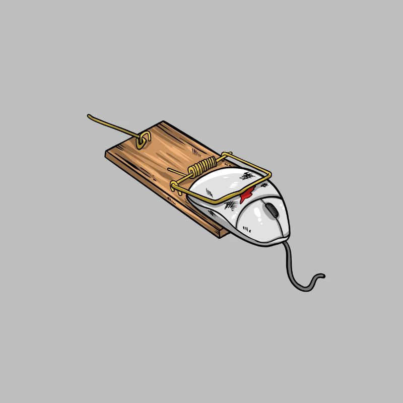Gamer mouse trap computer mouse